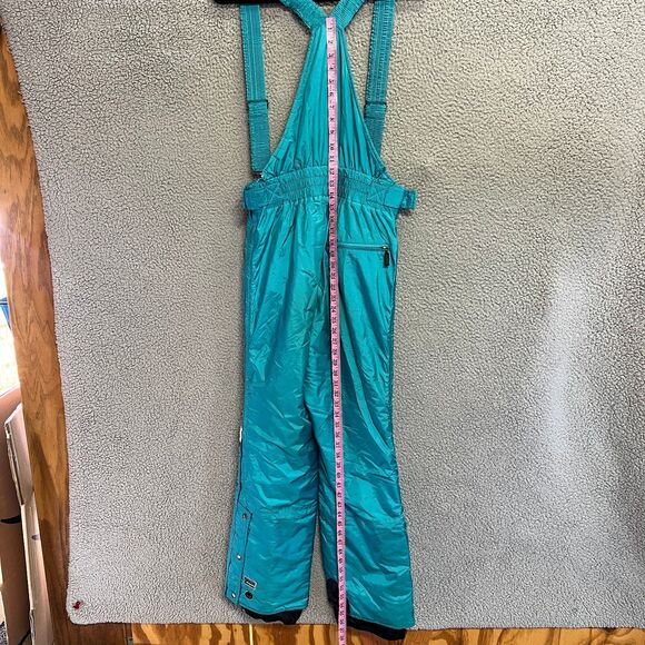 Spyder Ski Bib Pant Men S Teal Suspenders Snow Thinsulate Insulation Entrant VTG - Picture 9 of 16